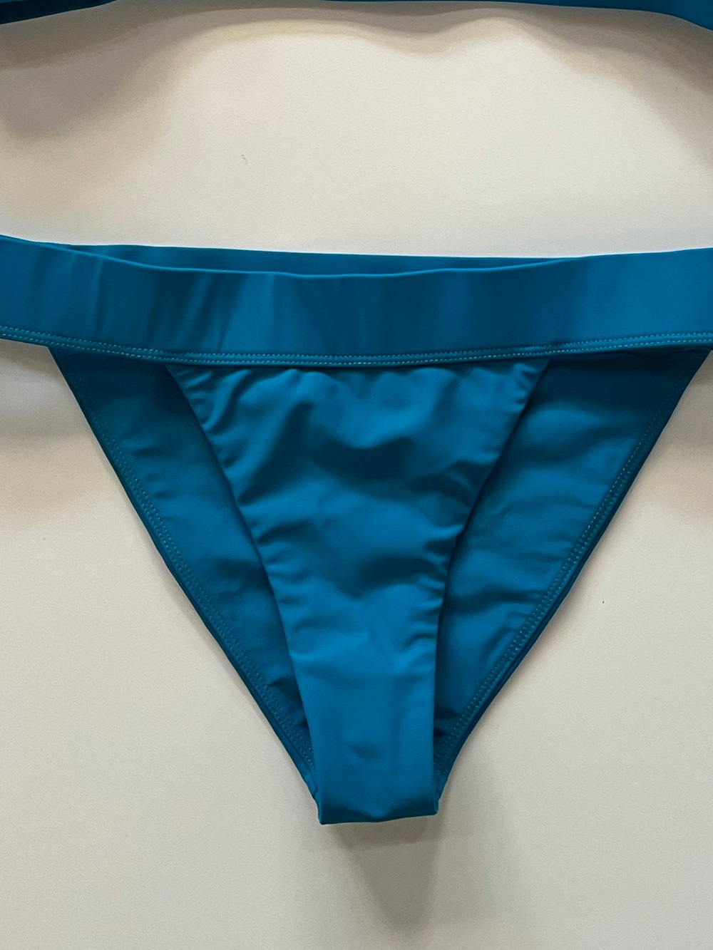 Tularosa Teal Cheeky Bikini Bottoms, size medium